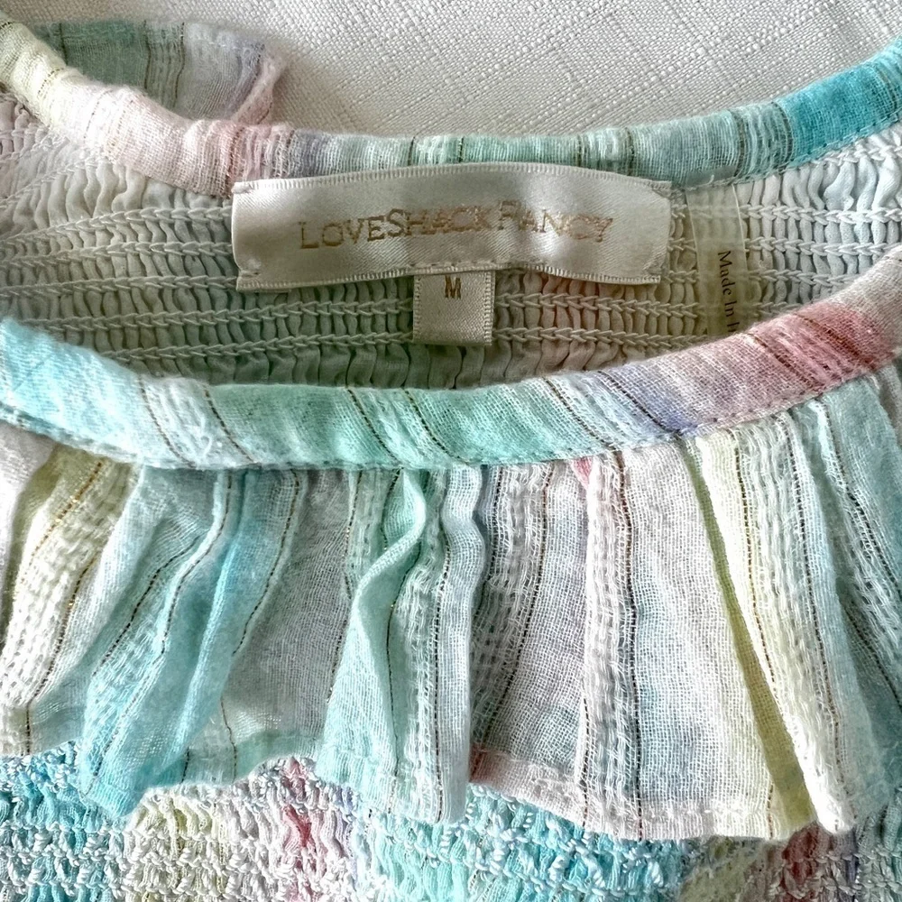 LoveShackFancy Saba top and Camilla Skirt